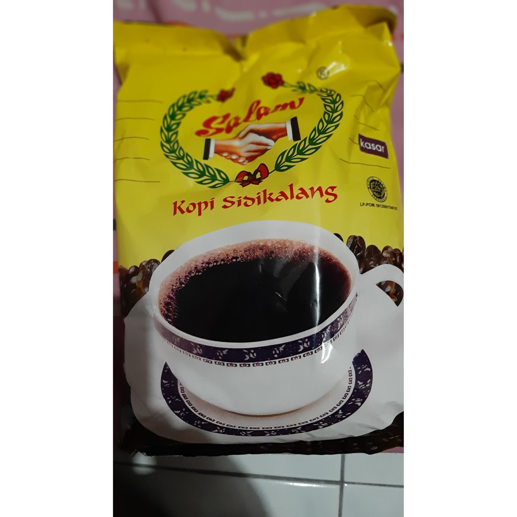 Jual Kopi Sidikalang Asli Robusta Cap Salam Bubuk Kasar 500 Grm