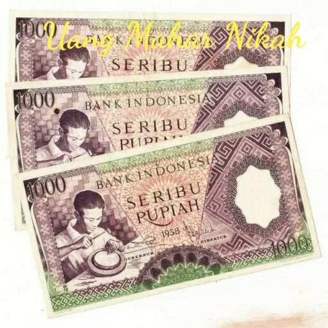 Jual Uang Kuno 1000 Rupiah Seri Pekerja Tahun 1958 Shopee Indonesia