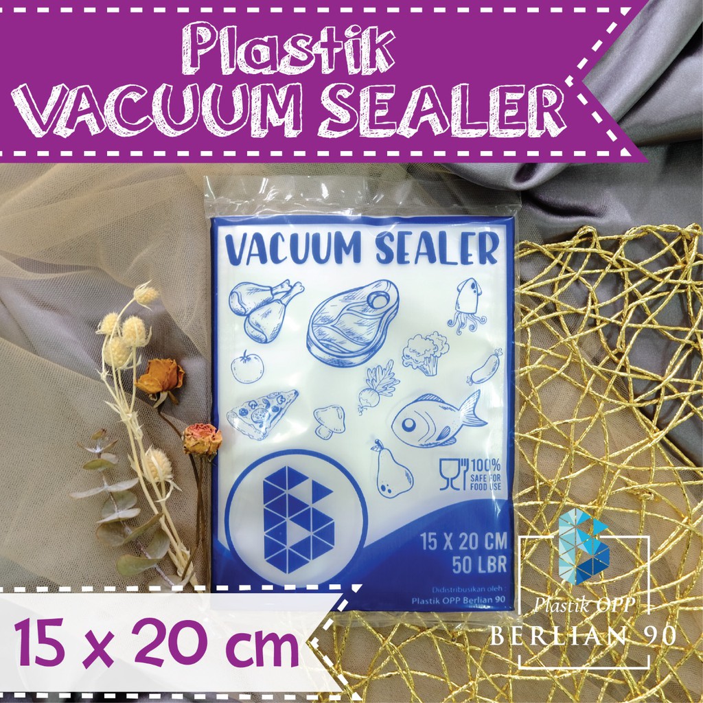 Jual Plastik Vacum Sealer X Cm Isi Pcs Plastik Vakum Sealer