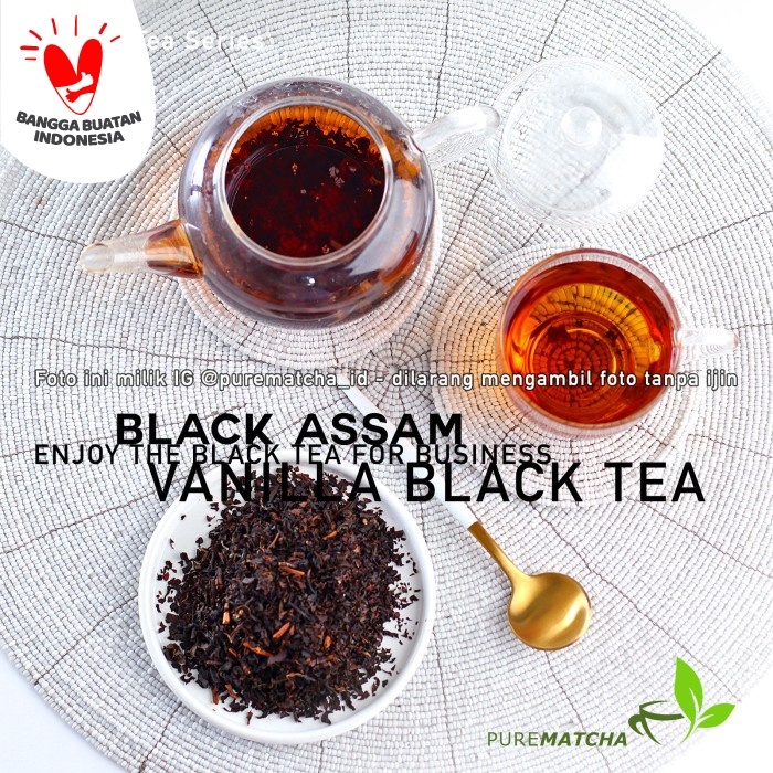 Jual Teh Daun Artisan Tea Cafe Assam Vanilla Black Tea Gr Teh