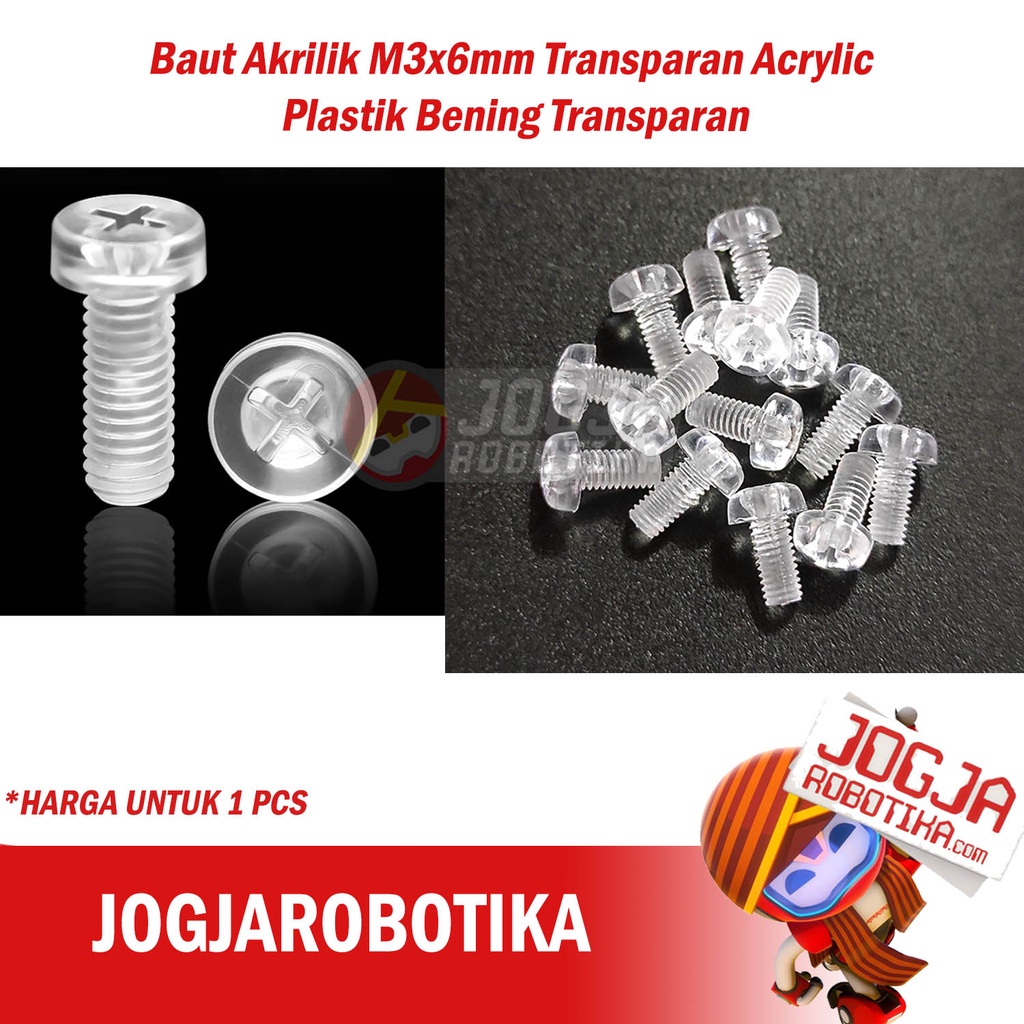 Jual Baut Akrilik M X Mm M X Acrylic Plastik Bening Transparan