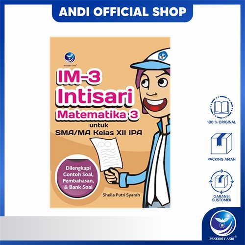 Jual Penerbit Andi IM 3 Intisari Matematika 3 Untuk SMA MA Kelas XII