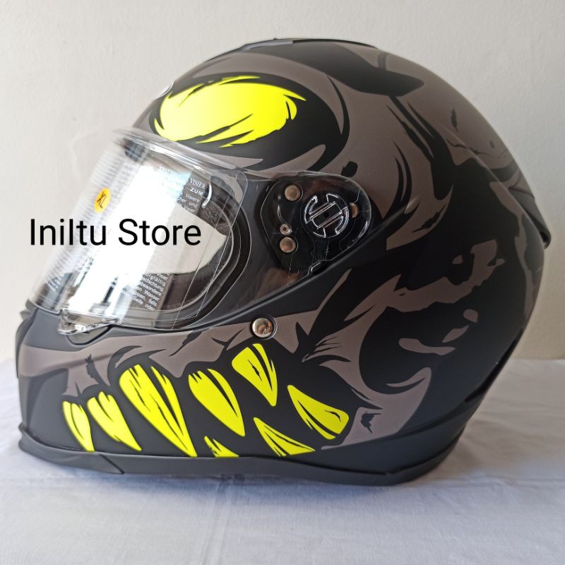 Jual Helm Zeus ZS822B ZS 822B Z822B ZS822 ZS 822 Z822 Matt Black AN27