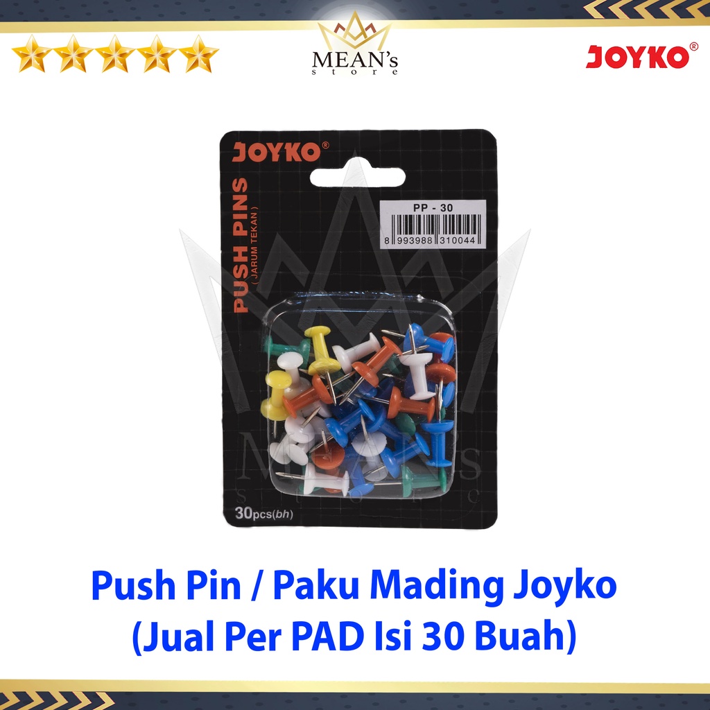 Jual Push Pin Warna Joyko Pp Paku Mading Pp Paku Tekan