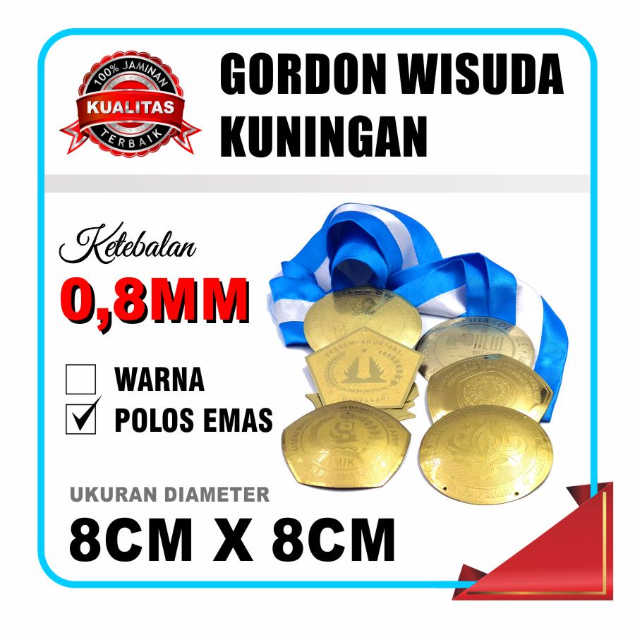 Jual Gordon Wisuda Medali Kelulusan Sekolah Kalung Wisuda Bahan