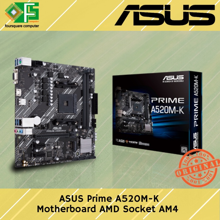 Jual Motherboard Asus Prime A M K Mb Amd Ryzen Socket Am Mikro Atx