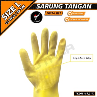 Jual Sarung Tangan Karet Inch Yutaka Kuning Sarung Tangan Cuci