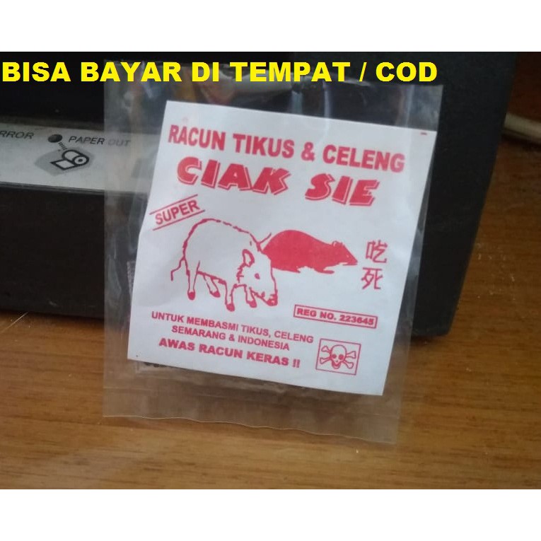 Jual RACUN TIKUS DAN CELENG CIAK SIE MAKAN RACUN MATI DI TEMPAT