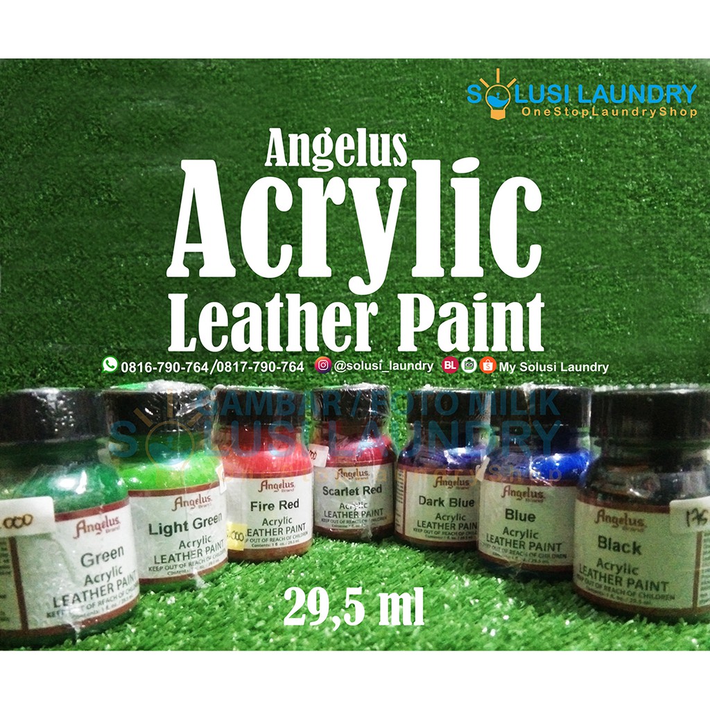 Jual Cat Sepatu Tas Kulit Akrilik Acrylic Leather Paint Shopee Indonesia