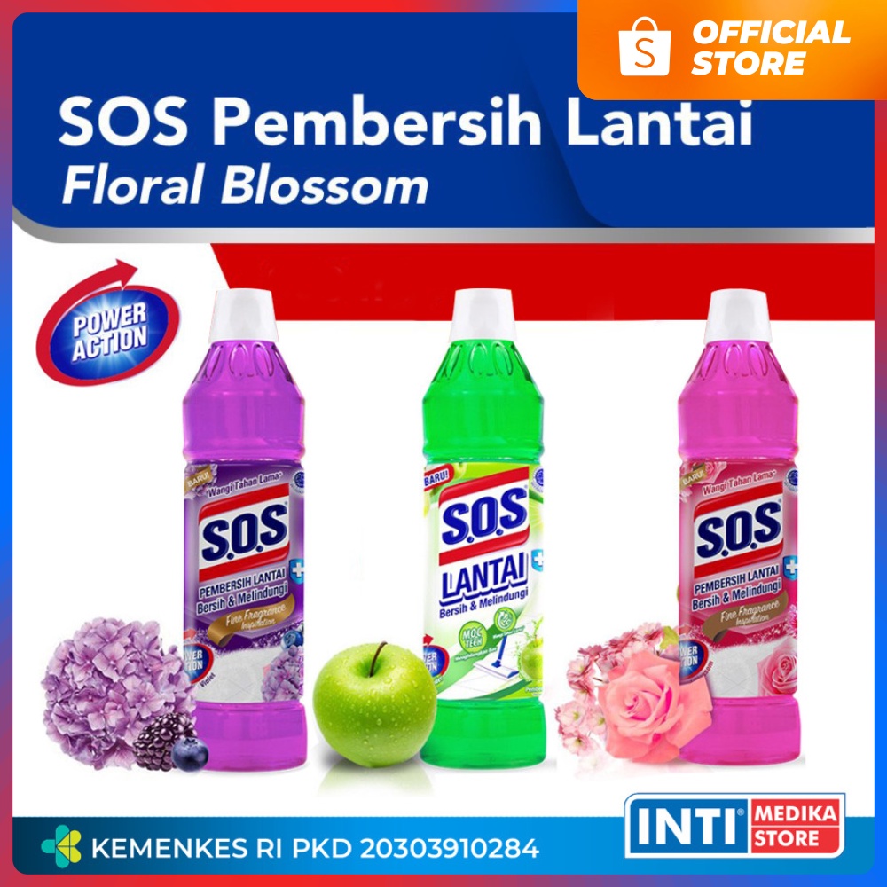 Jual SOS Cairan Pembersih Lantai Wangi 800ml Karbol Lantai Shopee