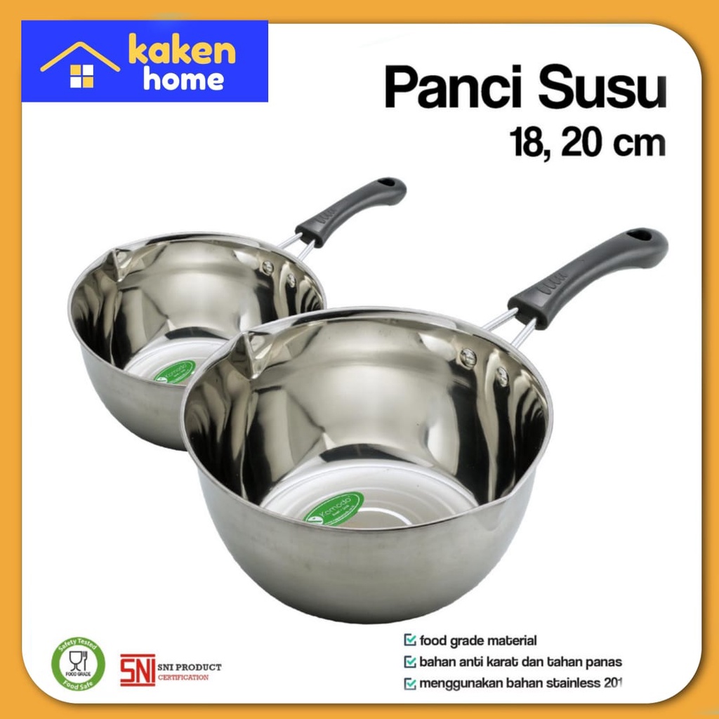 Jual Kh Komodo Panci Susu Stainless Steel Milk Pan Ukuran Cm