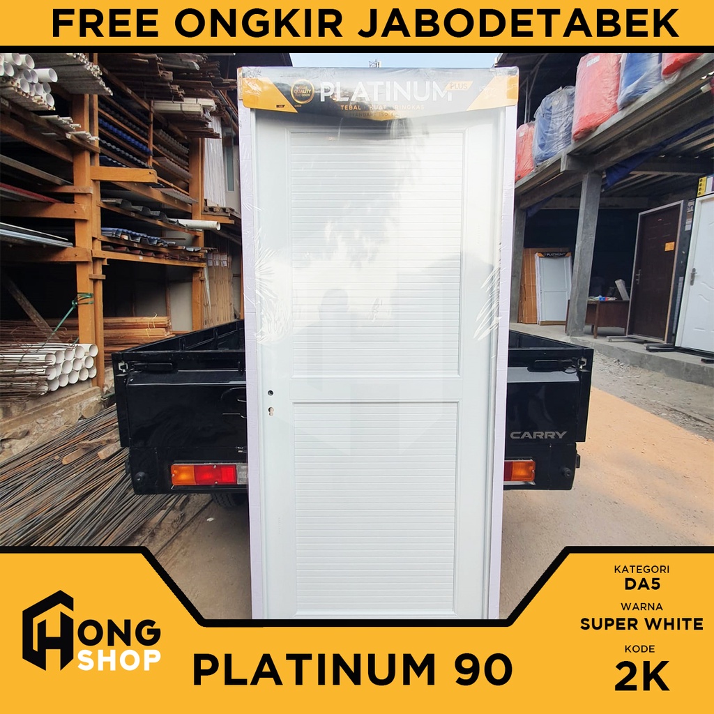 Jual Pintu PVC Tebal PLATINUM Special Edition 90x200 PUTIH FULL