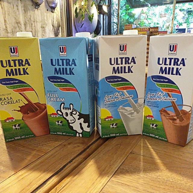 Susu Ultramilk 1000 Ml 1 Liter Full Cream Coklat Low Fat Plain Low