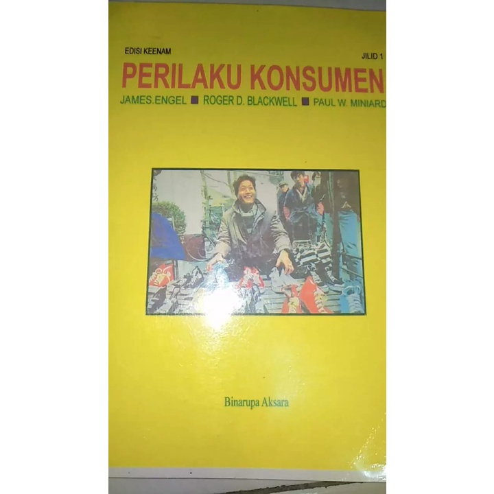 Jual BUKU PERILAKU KONSUMEN Edisi 6 Jilid 1 By James F Engel Shopee