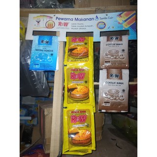 Jual Baking Powder Soda Kue Coklat Bubuk Sachet RW Rajawali Shopee