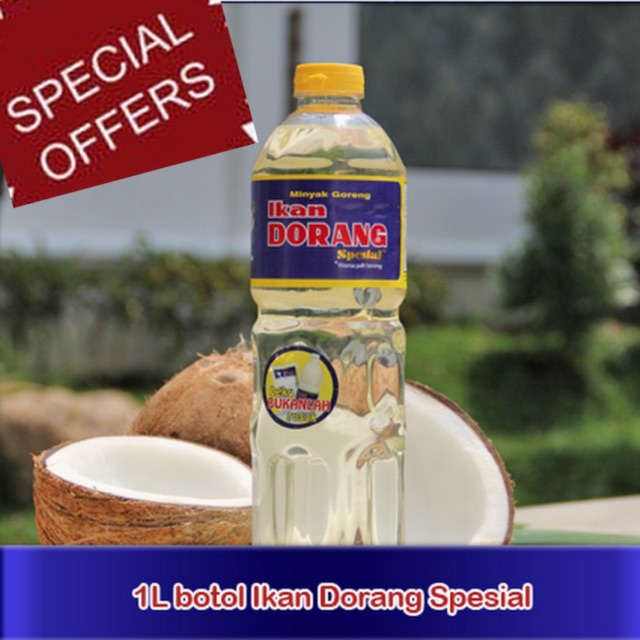 Promo Minyak Kelapa Ikan Dorang Spesial Botol Liter Minyak Goreng