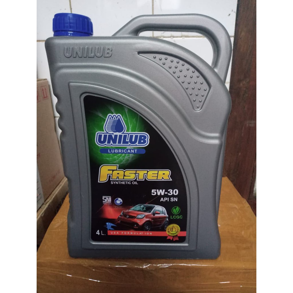 Jual Oli Mesin Unilub Faster Synthetic Oil W Api Sn Isi Liter