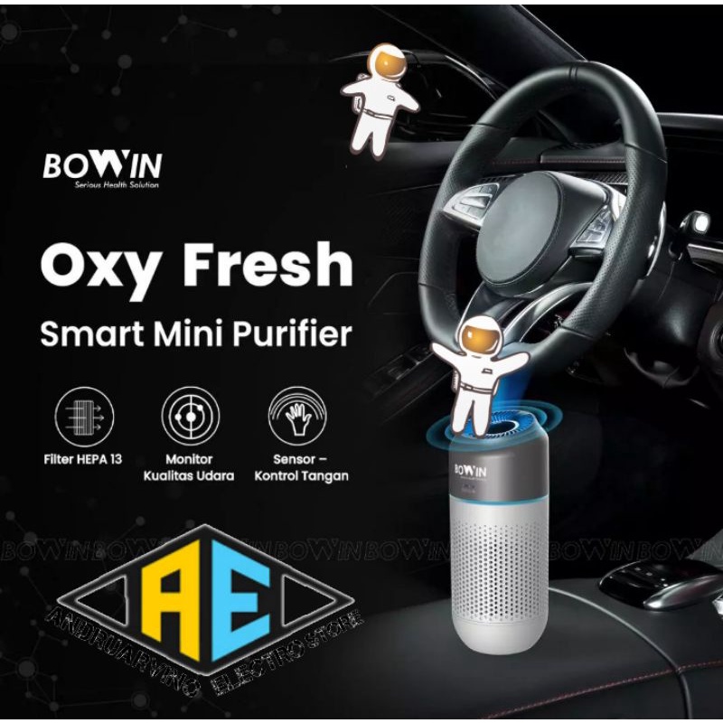 Jual Bowin Air Purifier Oxy Fresh Smart Mini Hepa Anion Carbon