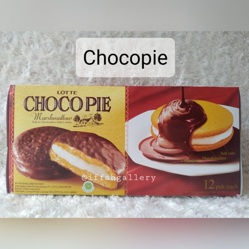 Jual Chocopie Lotte Cake Isi Marshmallow Salut Coklat Isi Pcs