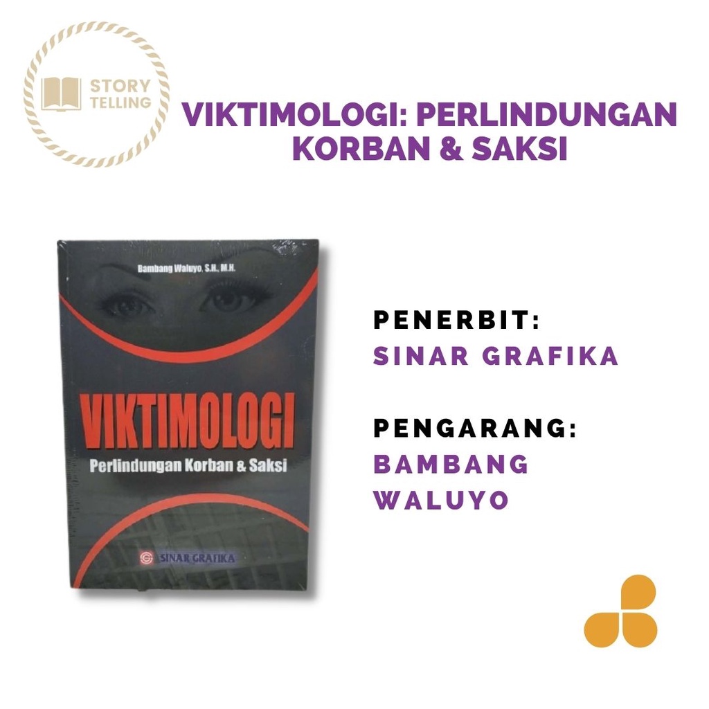 Jual Buku Viktimologi Perlindungan Korban Saksi By Bambang Waluyo