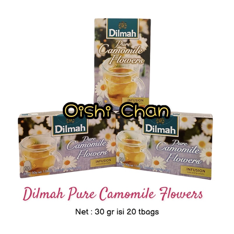 Jual Dilmah Pure Camomile Flowers Bags Gr Shopee Indonesia