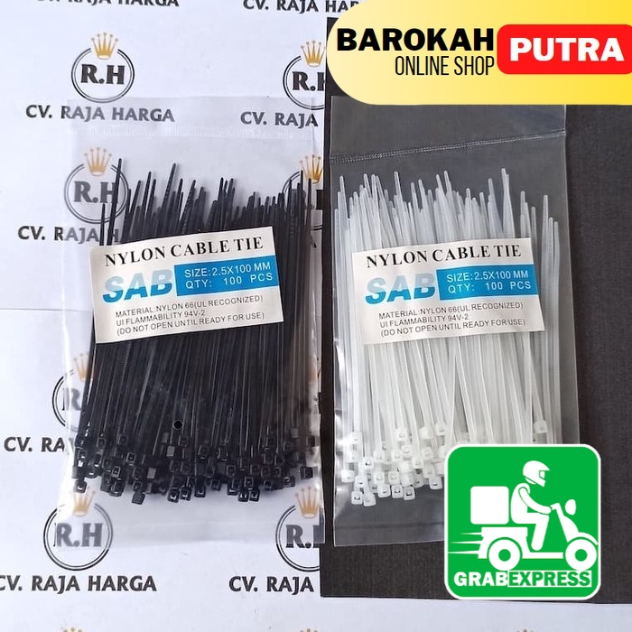 Jual Kabel Ties Kabel Tis Cm Hitam Putih Tali Ripet Indonesia