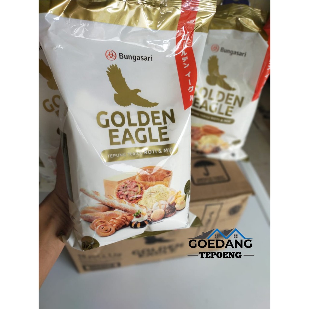 Jual BUNGASARI TEPUNG TERIGU PROTEIN TINGGI PREMIUM GOLDEN EAGLE 1KG