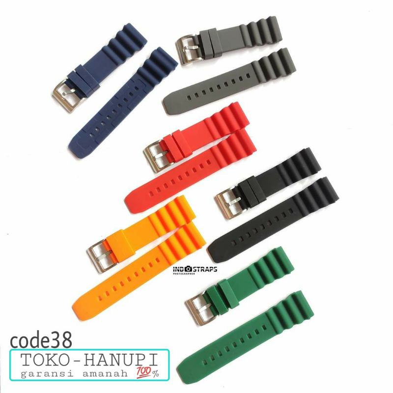 Jual Strap Tali Jam Tangan Seiko Divers Diver Mm Mm Rubber Soft