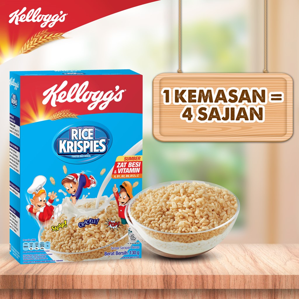 Jual Kelloggs Rice Krispies Cereal Gr Indonesia Shopee Indonesia