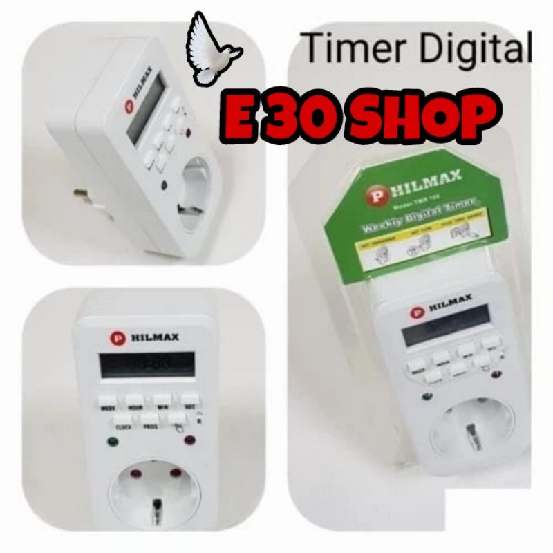 Jual Stop Kontak Timer Digital PHILMAX TRM108 Shopee Indonesia