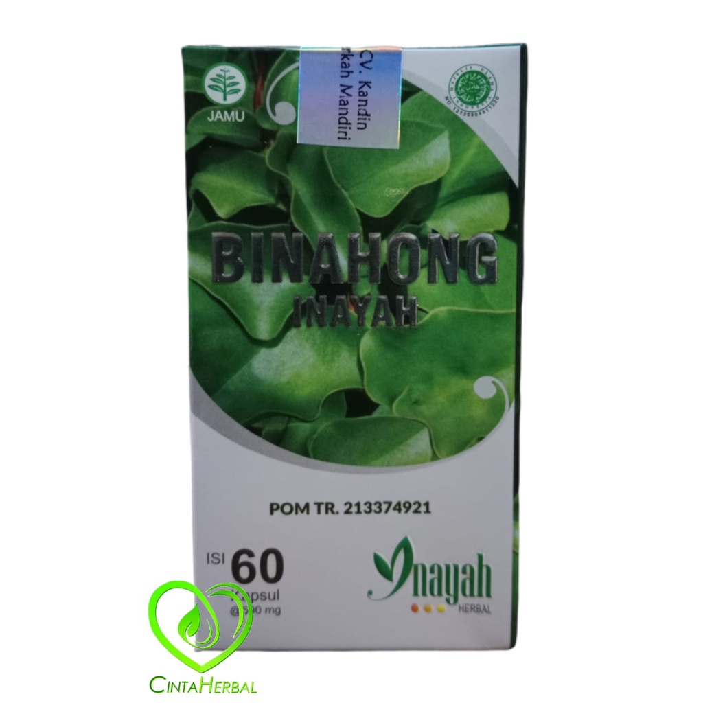 Jual Kapsul Binahong Inayah Herbal Organik Alami Kapsul Original