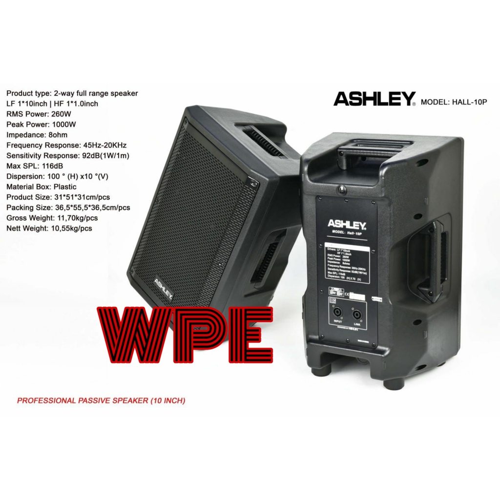 Jual Speaker Pasif Ashley Hall P Ashley Hall P Full Range