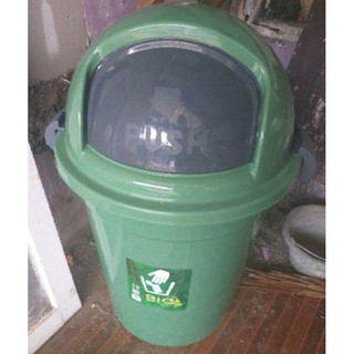 Jual Tempat Sampah Liter Bio Green Leaf Tutup Goyang Kotak