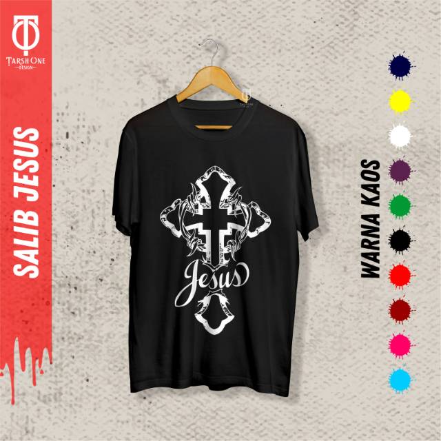 Jual Kaos Rohani Keren Salib Jesus Unisex Indonesia Shopee Indonesia