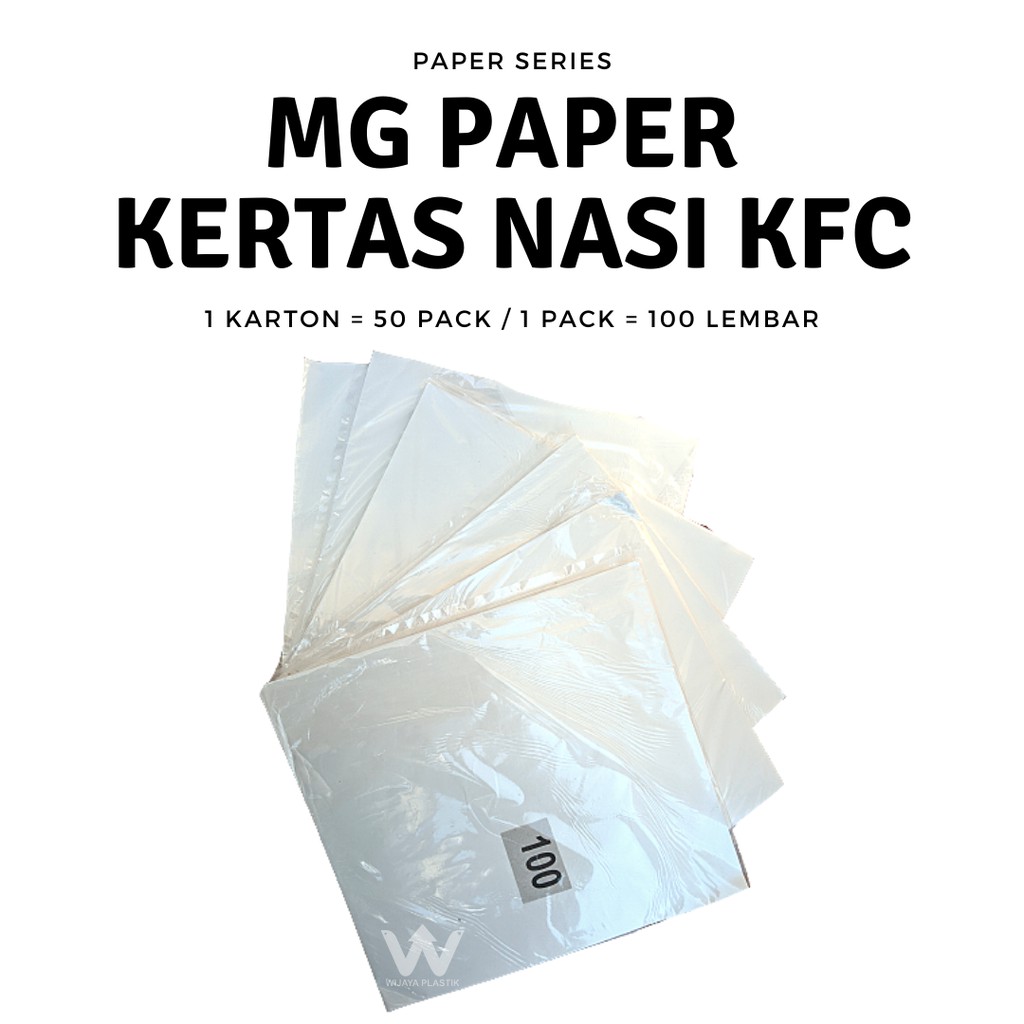 Jual Grosir Kg Kertas Nasi Putih Kfc Mcd Burger Kebab Pcs