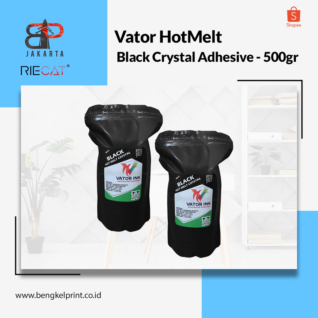 Jual Bubuk Powder DTF Vator Hotmelt Black Crystal Premium Powder