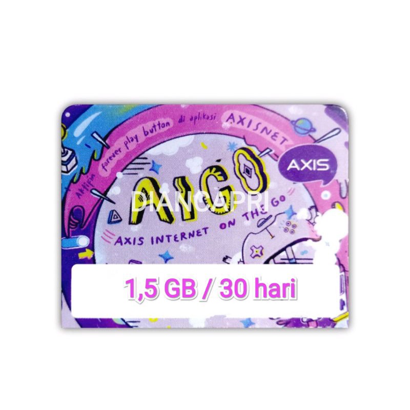 Jual VOUCHER DATA AIGO AXIS 1 5 GB 30 HARI Baca Deskripsi Shopee