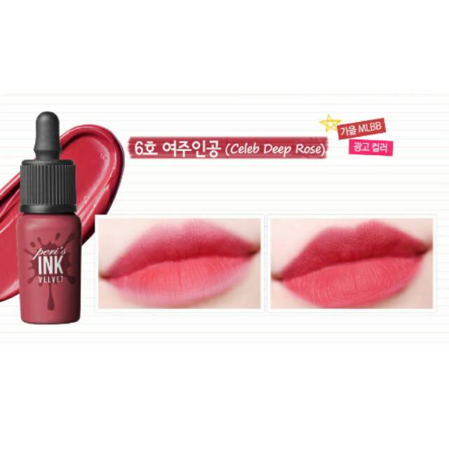 Jual Preloved Peripera Ink Velvet Celeb Deep Rose Shopee Indonesia