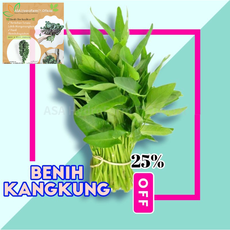 Jual Asa Hydrofarm Benih Bibit Kangkung Serimpi Daun Sempit Repack