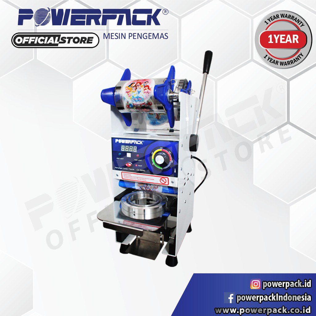 Jual Mesin Penyegel Gelas Plastik Cs M I Manual Cup Sealer Powerpack