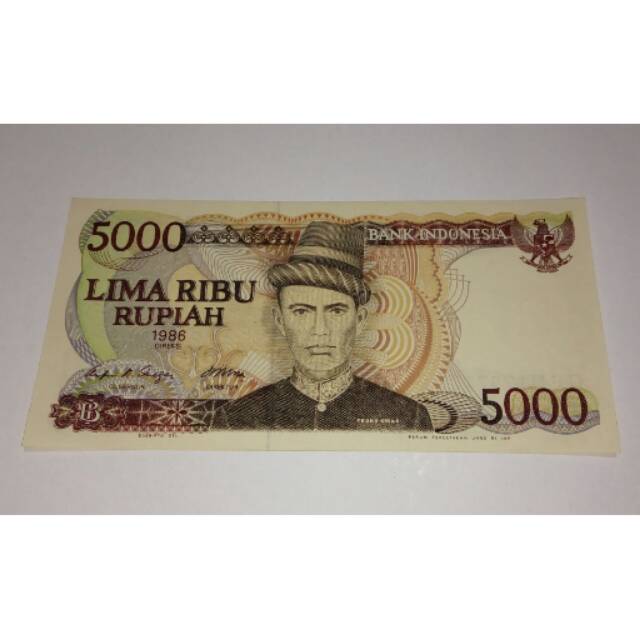 Jual Uang Kertas Rupiah Seri Teuku Umar Tahun Uang Mahar