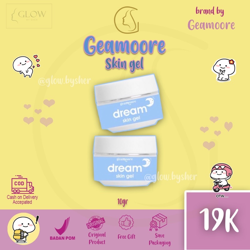 Jual DREAM SKIN GEL BY GEAMOORE DREAMSKIN GEL GEAMOORE 10gr GLOW