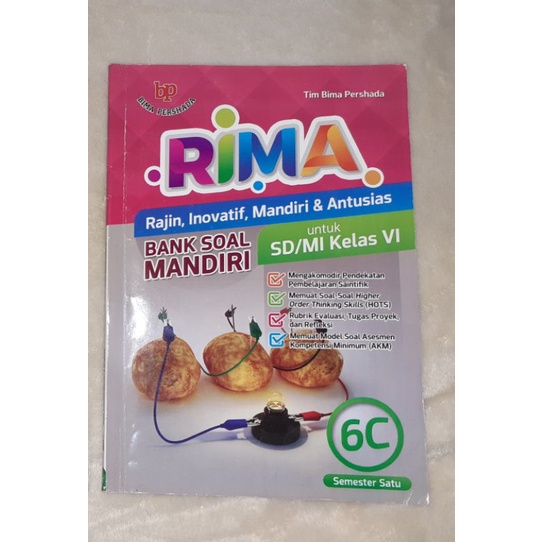 Jual Buku Bekas RIMA 6C SD MI Kelas 6 Semester Ganjil Shopee Indonesia