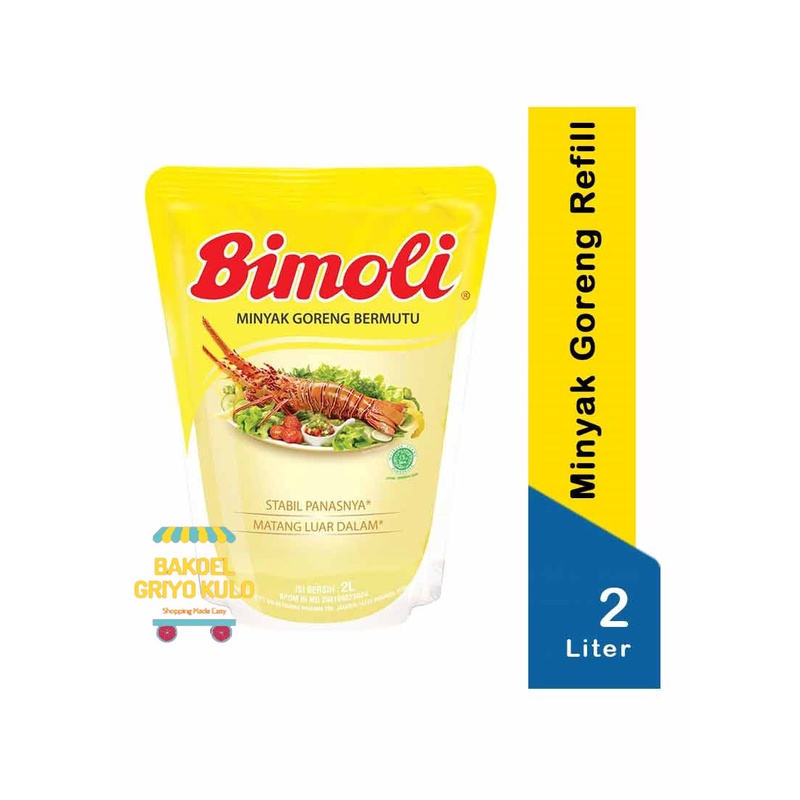 Jual Minyak Goreng Bimoli 2 Liter Pouch 2000ml Kemasan Refill Minyak