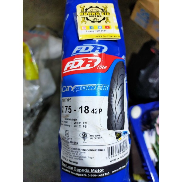 Jual Ban Luar Fdr City Power Tube Type Shopee Indonesia