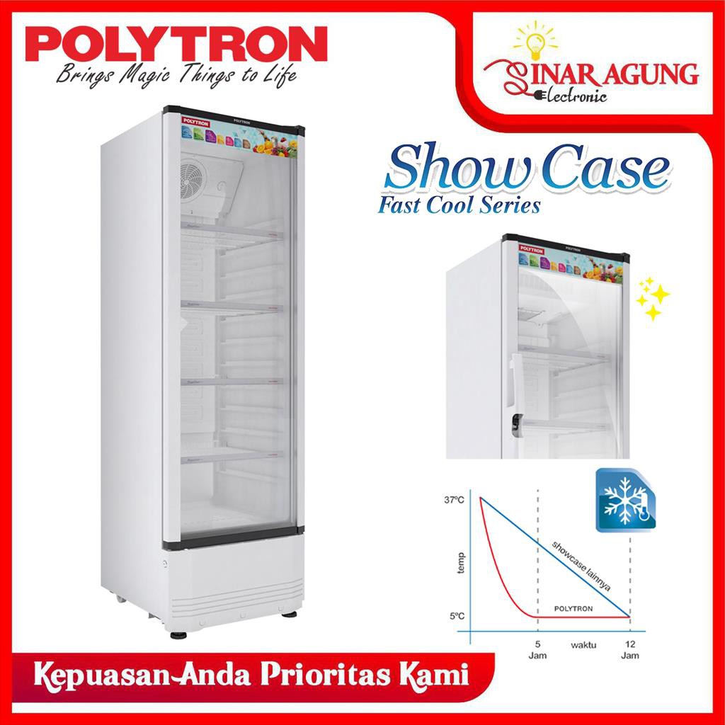 Jual Showcase Pendingin Polytron SCN230 Putih 250 Liter Shopee