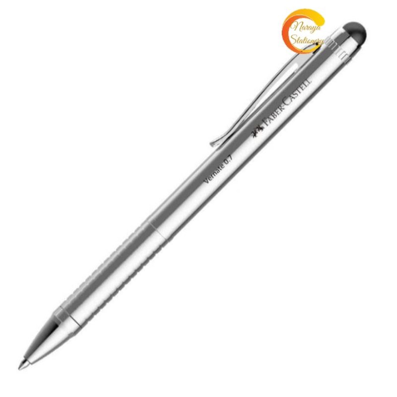 Jual Faber Castell Stylus Pen Vernate 0 7 Mm Silver Metalic Barrel