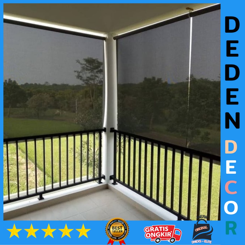 Jual Suntex Blind Tirai Outdoor Tampias Cahaya Matahari Dan Air Hujan