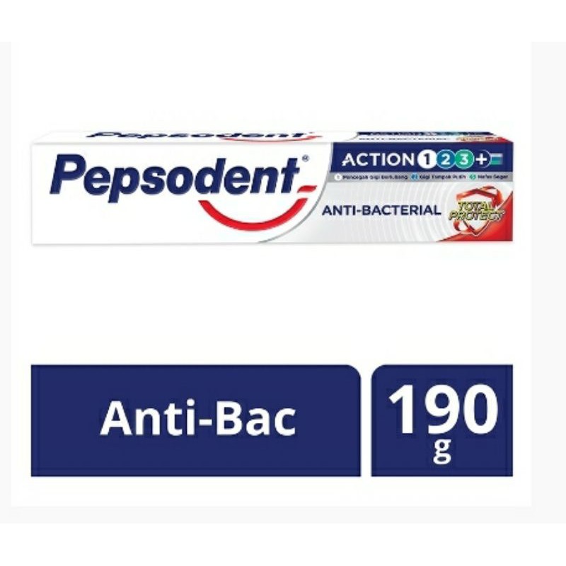 Jual Pepsodent Pasta Gigi Action 123 Anti Bacterial 190g Shopee Indonesia