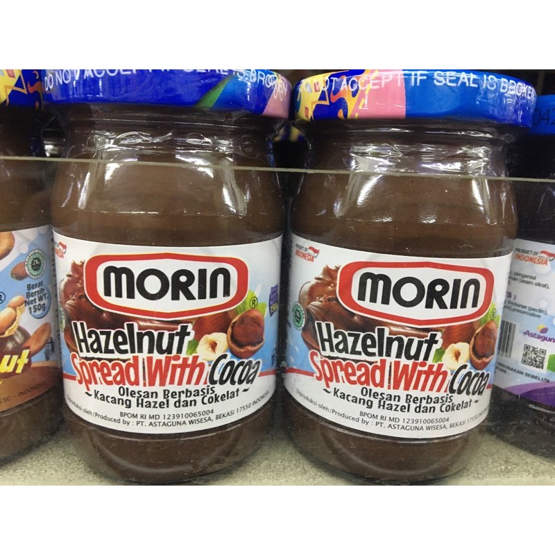 Jual Selai Roti Selai Hazelnut Morin Hazelnut Spread With Cocoa 150gr